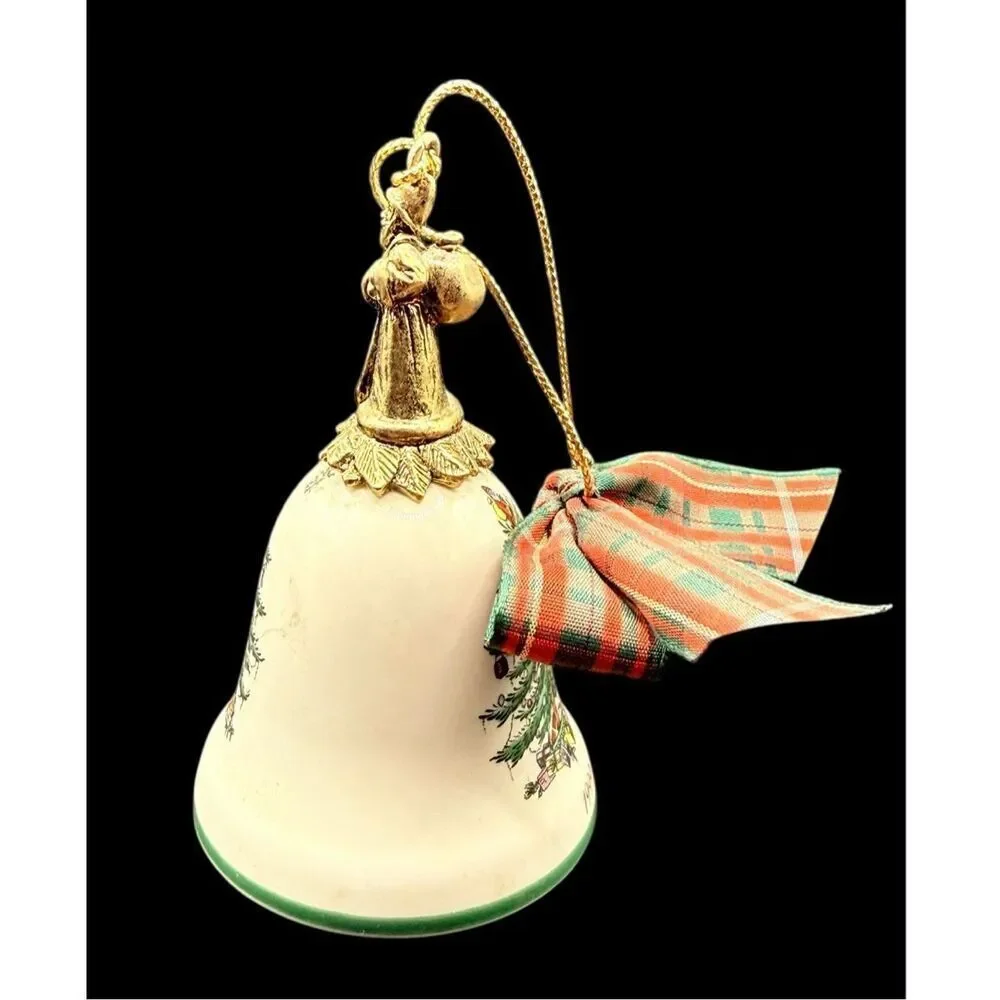 Spode Christmas Tree 1999 Annual Bell Ornament Collectible Vintage